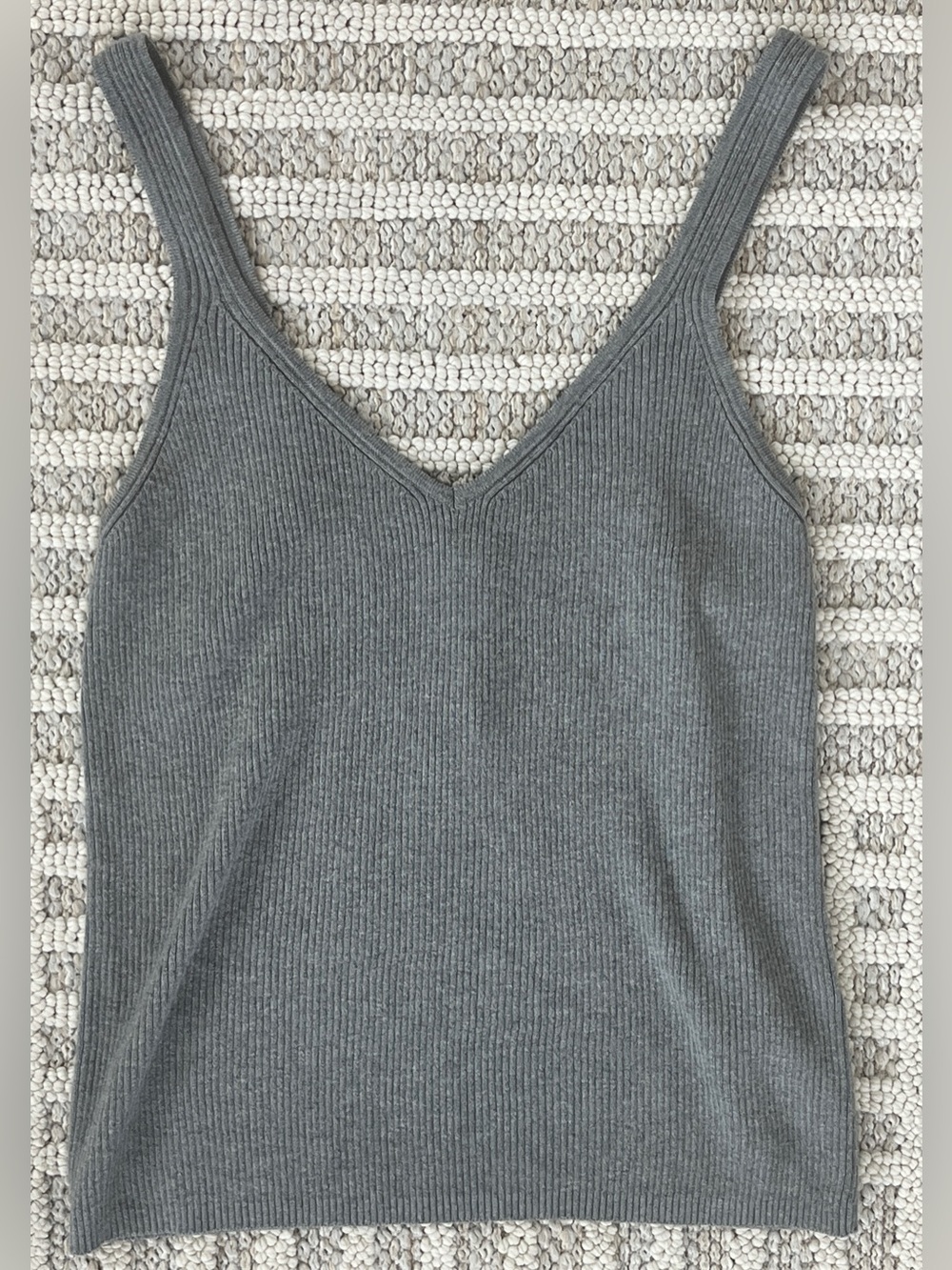 NWT gray Banana Republic ribbed sweater tank medium